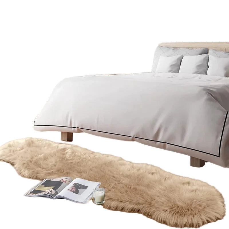 High Quality  Long Pile Faux Sheepskin Fur  Rug for Livingroom