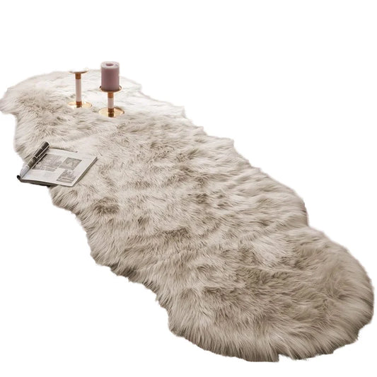 High Quality  Long Pile Faux Sheepskin Fur  Rug for Livingroom